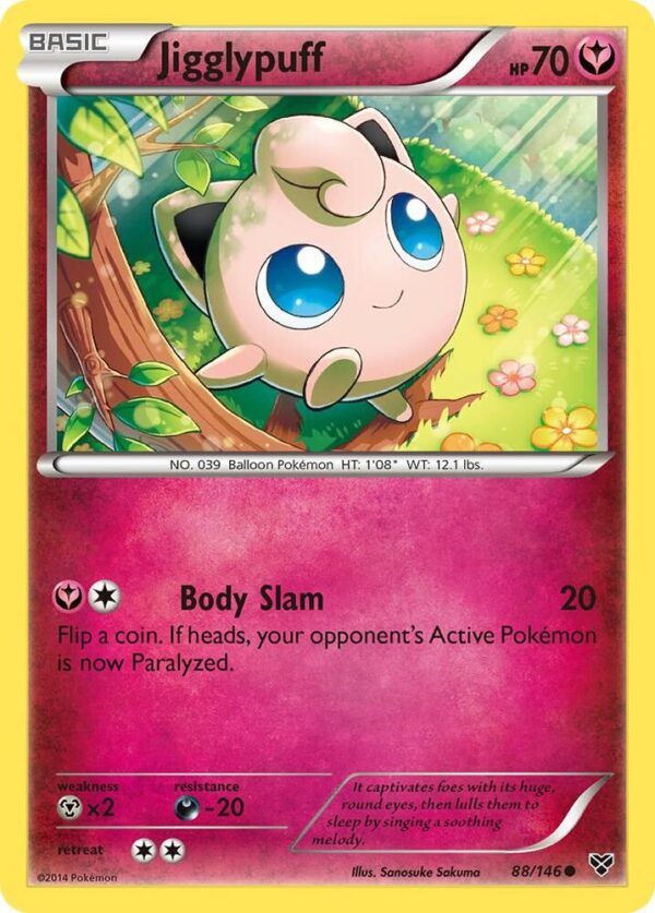 Jigglypuff (88) 88/146 Reverse Holofoil XY Base Set