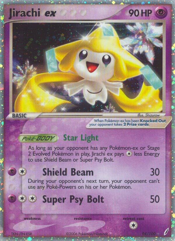 Jirachi ex 94/100 Holofoil Crystal Guardians Jirachi ex 94/100 Holofoil Crystal Guardians
