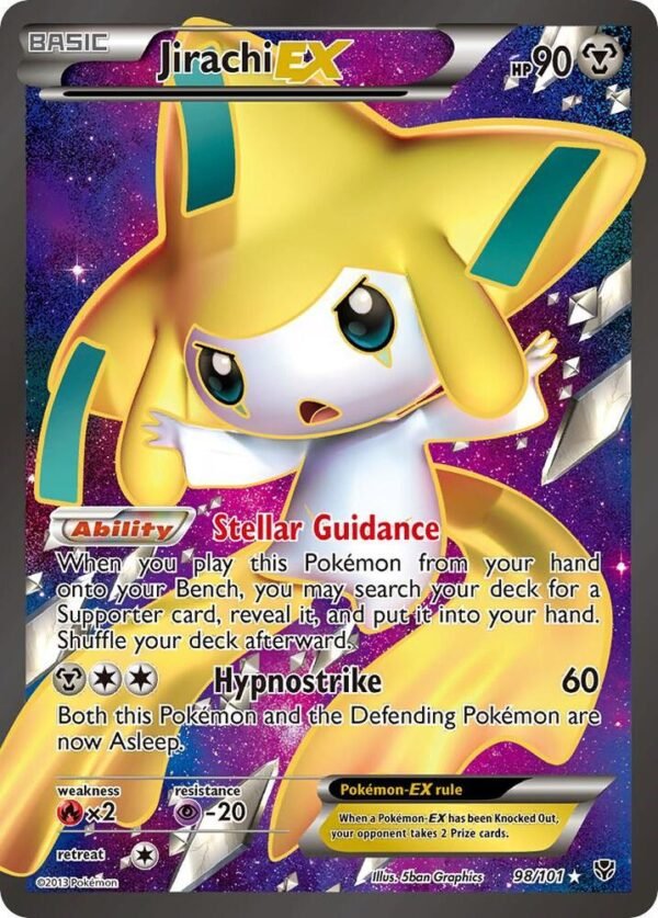 Jirachi EX (98 Full Art) 98/101 Holofoil Plasma Blast