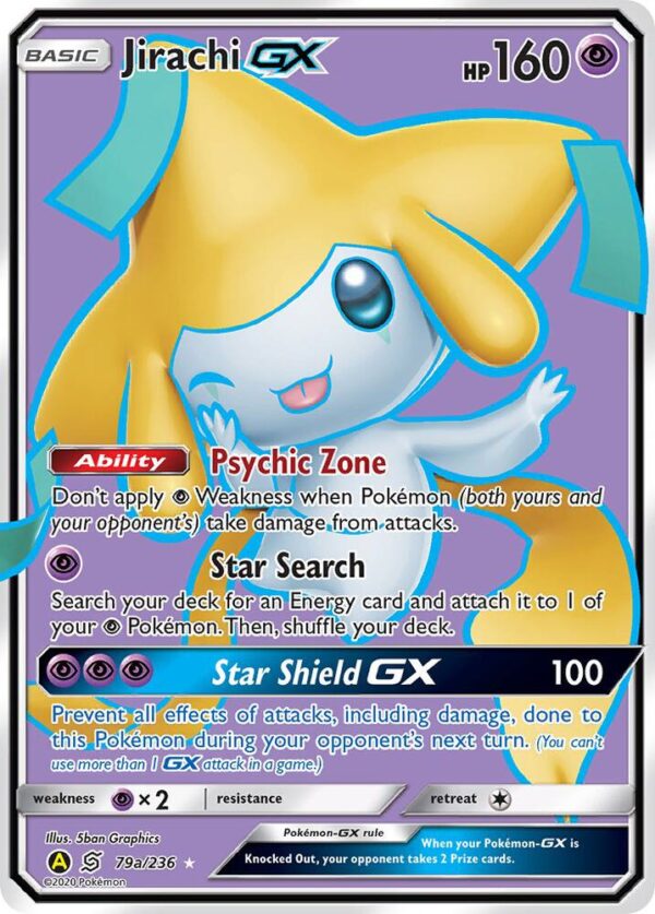 Jirachi GX 79a/236 079a/236 Holofoil Alternate Art Promos