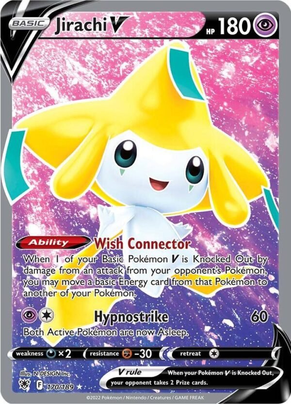 Jirachi V (Full Art) 170/189 Holofoil SWSH10: Astral Radiance