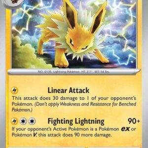 Jolteon 029/131 Reverse Holofoil SV: Prismatic Evolutions