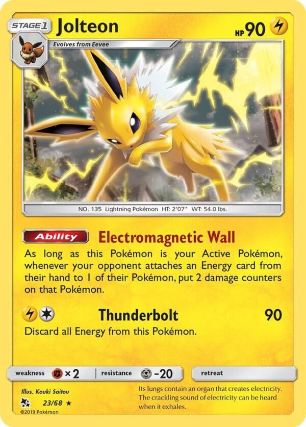 Jolteon 23/68 Reverse Holofoil Hidden Fates