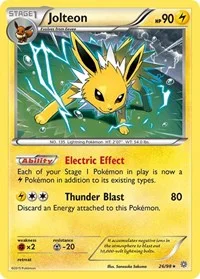 Jolteon | 26/98 | Reverse Holofoil | XY - Ancient Origins