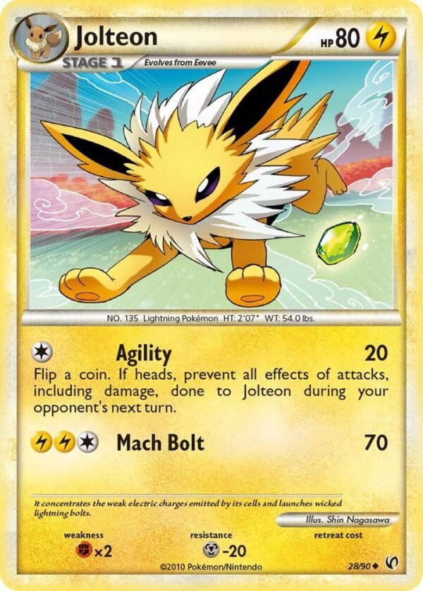 Jolteon 28/90 Reverse Holofoil Undaunted