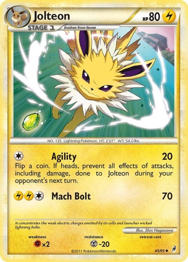 Jolteon 45/95 Reverse Holofoil Call of Legends Jolteon 45/95 Reverse Holofoil Call of Legends