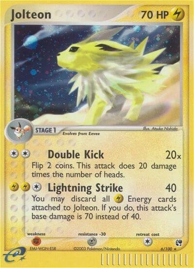 Jolteon 6/100 Holofoil Sandstorm Jolteon 6/100 Holofoil Sandstorm