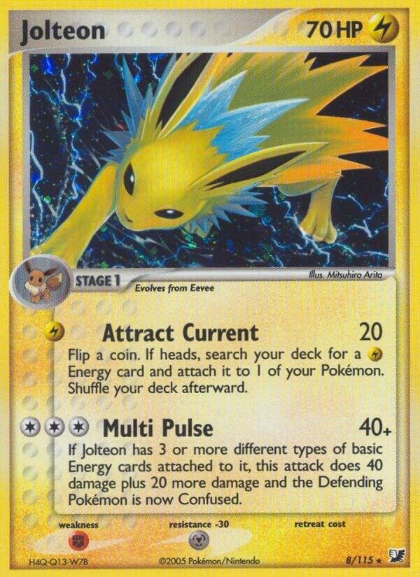 Jolteon 8/115 Reverse Holofoil Unseen Forces Jolteon 8/115 Reverse Holofoil Unseen Forces