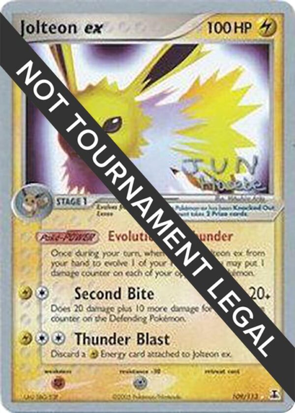 Jolteon ex 2007 (Jun Hasebe) 109/113 Normal World Championship Decks