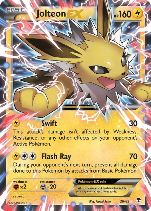 Jolteon EX 28/83 Holofoil Generations