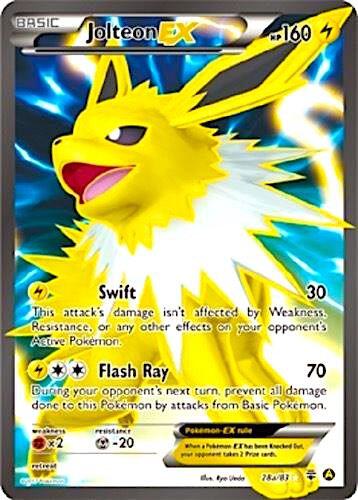 Jolteon EX 28a/83 028a/083 Holofoil Alternate Art Promos