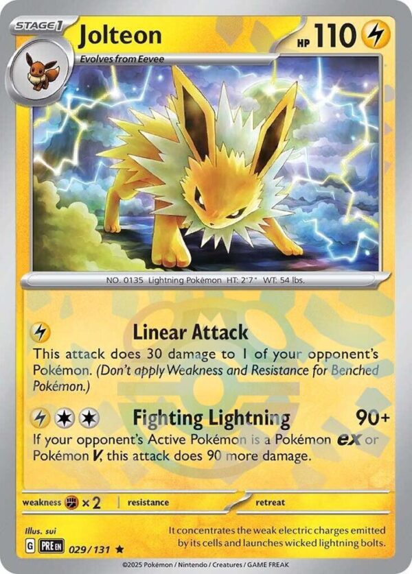 Jolteon (Master Ball Pattern) 029/131 Holofoil SV: Prismatic Evolutions