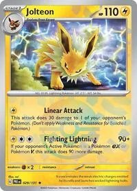 Jolteon (Poke Ball Pattern) | 029/131 | Holofoil | SV: Prismatic Evolutions