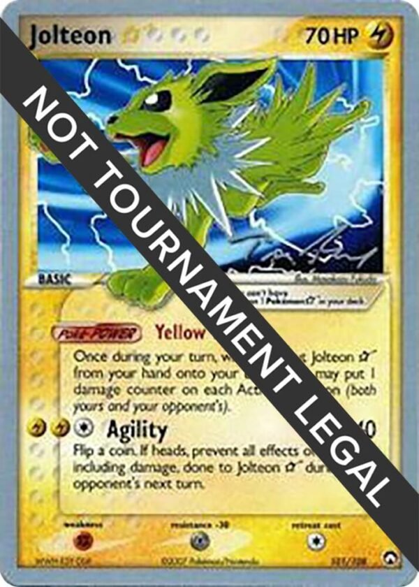 Jolteon Star 2007 (Tom Roos) 101/108 Normal World Championship Decks Jolteon Star 2007 (Tom Roos) 101/108 Normal World Championship Decks