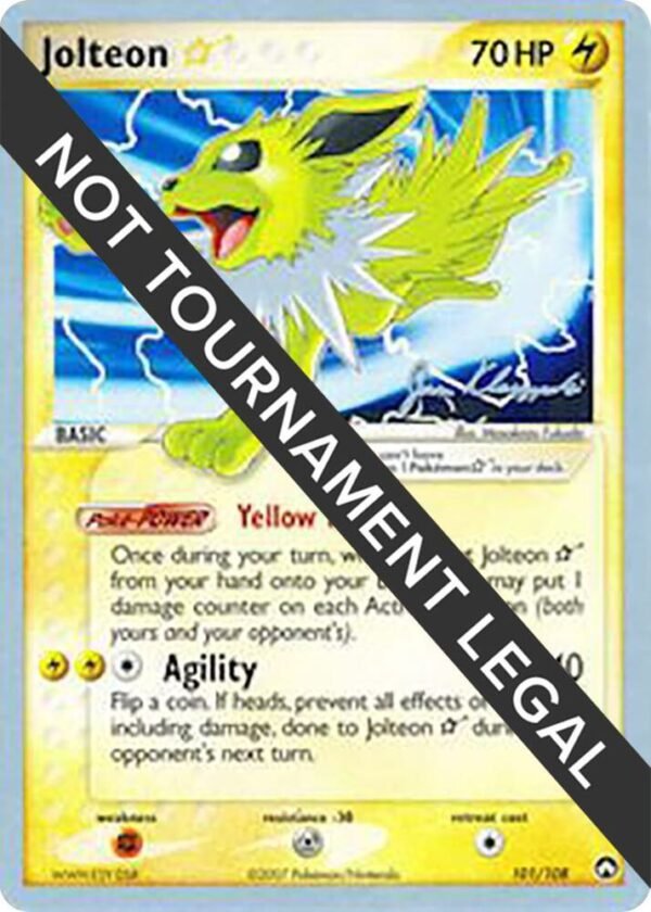 Jolteon Star 2008 (Jason Klaczynski) 101/108 Normal World Championship Decks