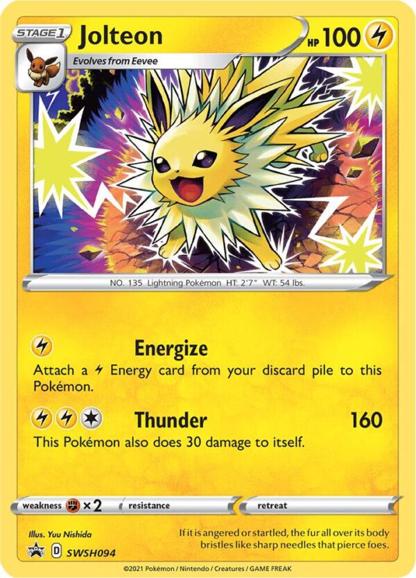 Jolteon SWSH094 Holofoil SWSH: Sword & Shield Promo Cards