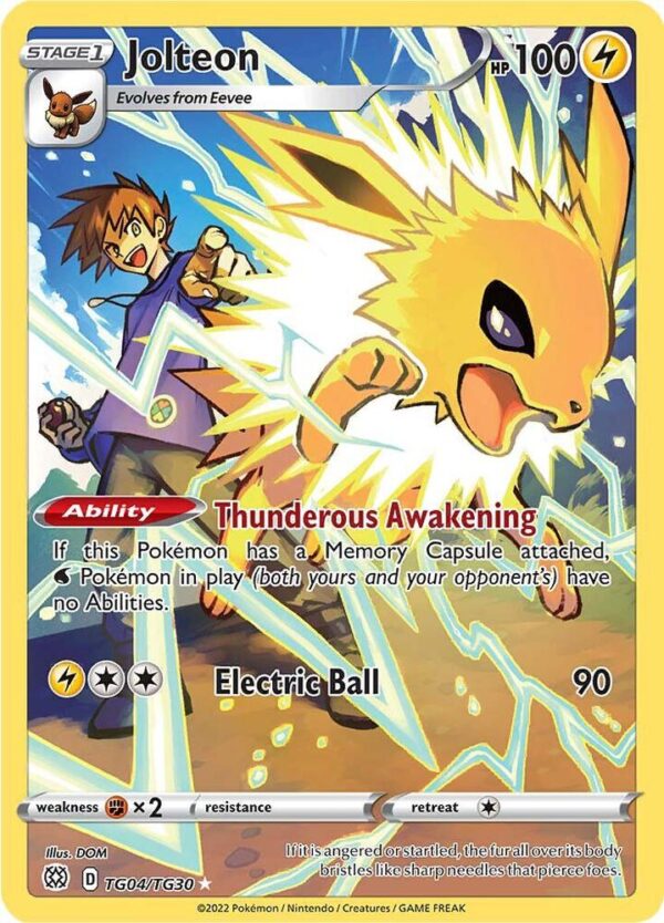 Jolteon TG04/TG30 Holofoil SWSH09: Brilliant Stars Trainer Gallery