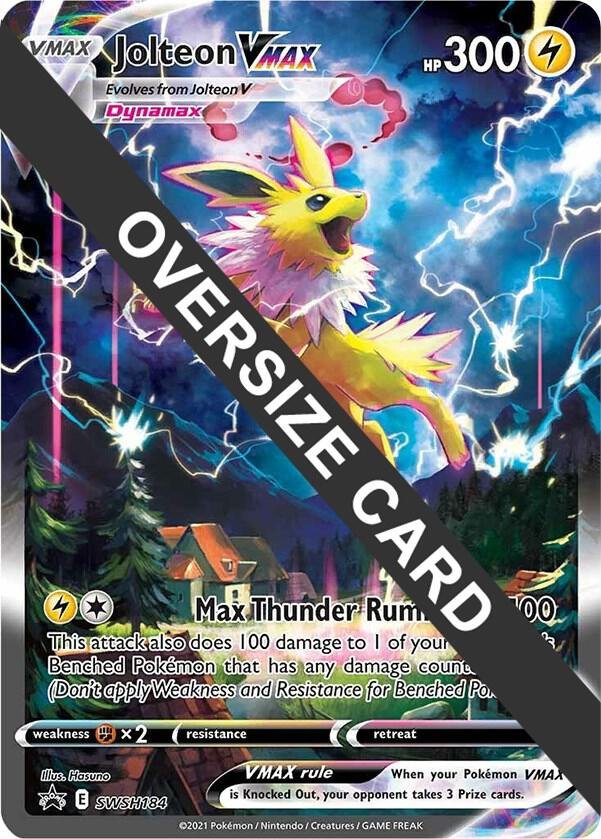 Jolteon VMAX SWSH184 Holofoil Jumbo Cards Jolteon VMAX SWSH184 Holofoil Jumbo Cards