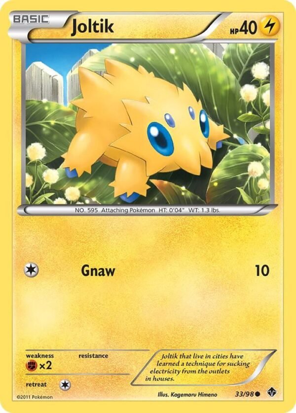 Joltik 33/98 Reverse Holofoil Emerging Powers Joltik 33/98 Reverse Holofoil Emerging Powers