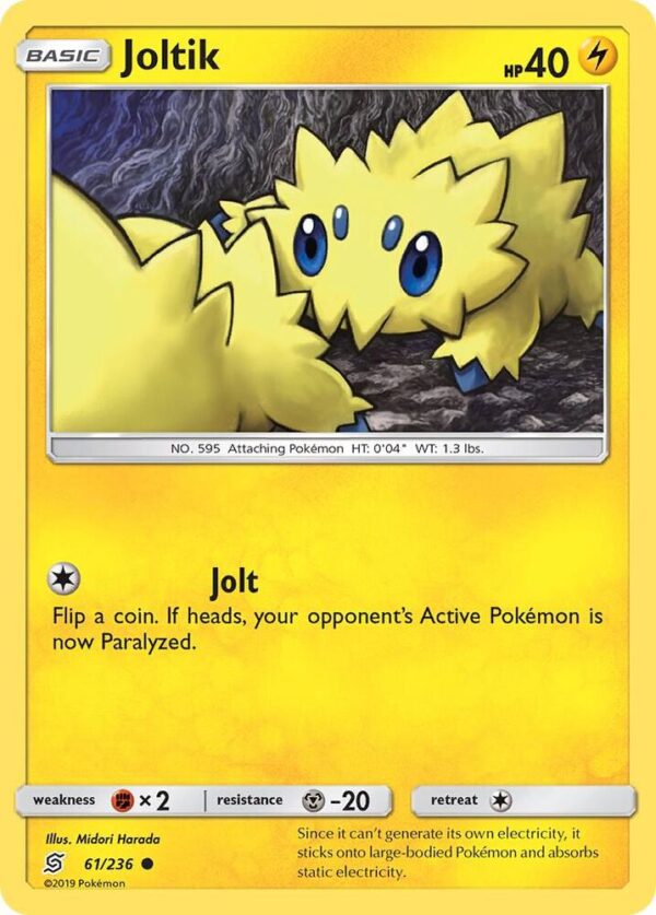 Joltik 61/236 Reverse Holofoil SM – Unified Minds