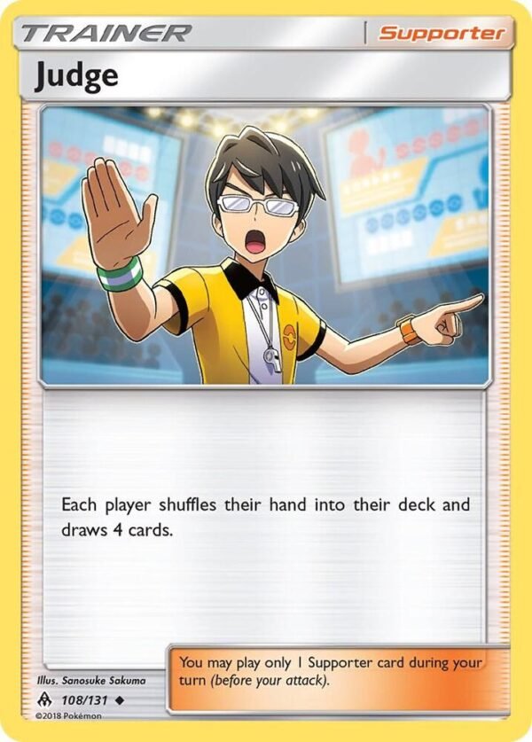 Judge 108/131 Reverse Holofoil SM – Forbidden Light Judge 108/131 Reverse Holofoil SM – Forbidden Light