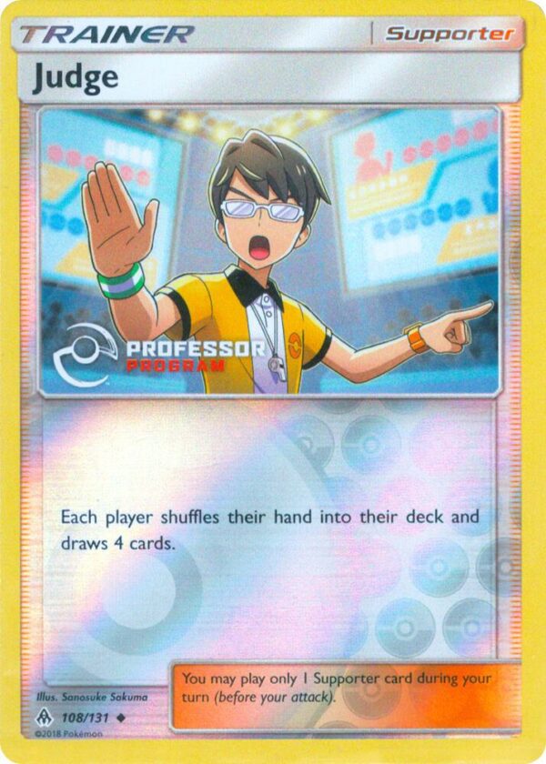 Judge (2019) 108/131 Reverse Holofoil Professor Program Promos Judge (2019) 108/131 Reverse Holofoil Professor Program Promos