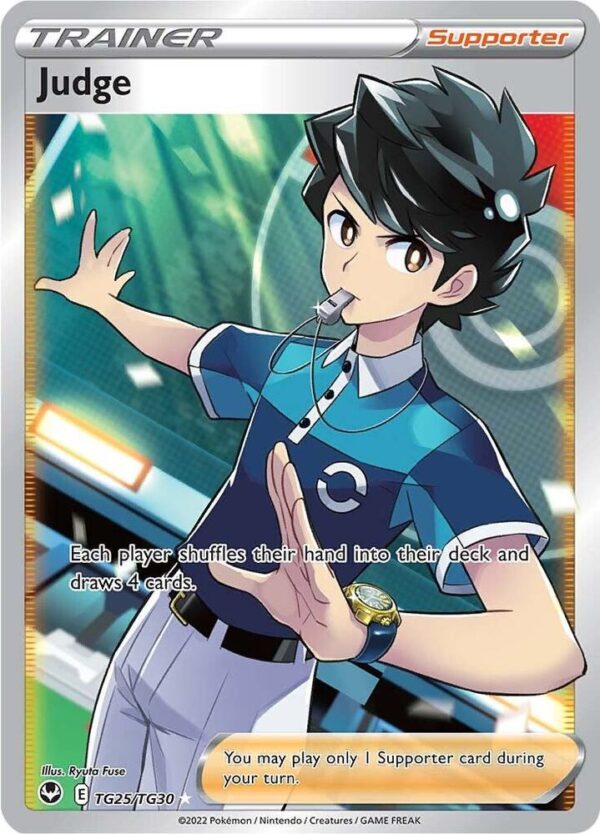 Judge TG25/TG30 Holofoil SWSH12: Silver Tempest Trainer Gallery Judge TG25/TG30 Holofoil SWSH12: Silver Tempest Trainer Gallery