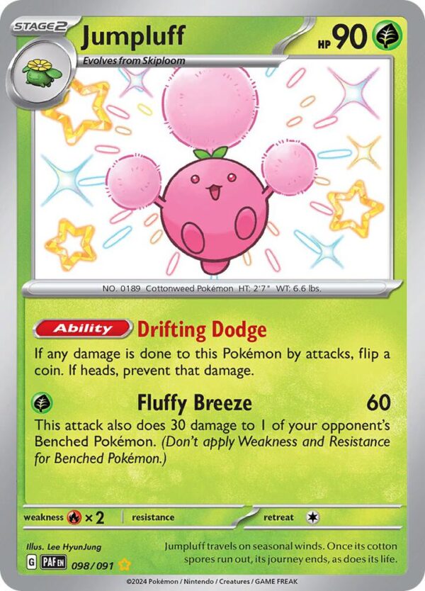 Jumpluff 098/091 Holofoil SV: Paldean Fates
