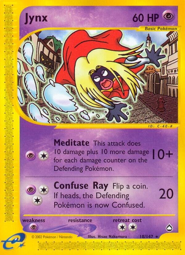 Jynx 018/147 Reverse Holofoil Aquapolis Jynx 018/147 Reverse Holofoil Aquapolis