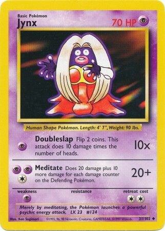 Jynx 031/102 Normal Base Set Jynx 031/102 Normal Base Set