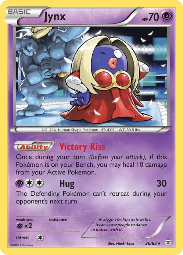 Jynx 36/83 Reverse Holofoil Generations