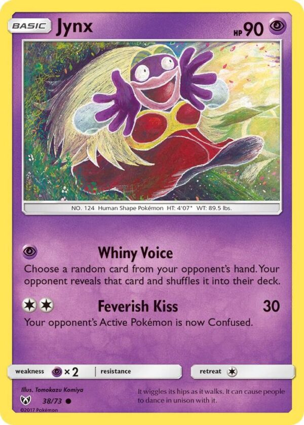 Jynx 38/73 Reverse Holofoil Shining Legends