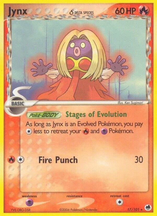 Jynx (Delta Species) 17/101 Normal Dragon Frontiers Jynx (Delta Species) 17/101 Normal Dragon Frontiers