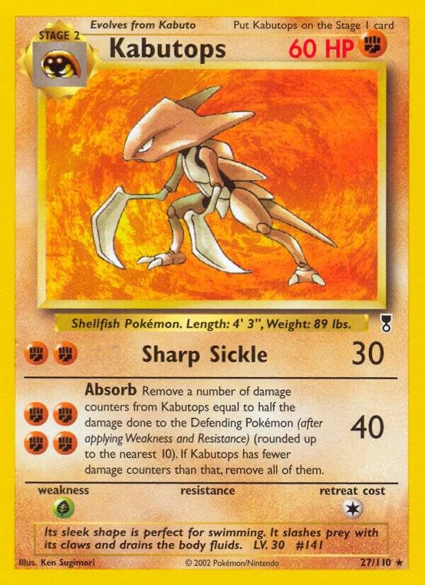 Kabutops 027/110 Reverse Holofoil Legendary Collection Kabutops 027/110 Reverse Holofoil Legendary Collection