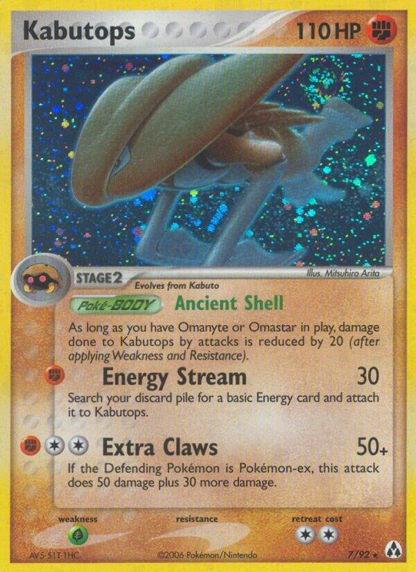 Kabutops 7/92 Holofoil Legend Maker