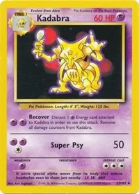 Kadabra | 032/102 | Normal | Base Set Kadabra | 032/102 | Normal | Base Set