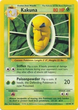 Kakuna 033/102 Normal Base Set Kakuna 033/102 Normal Base Set