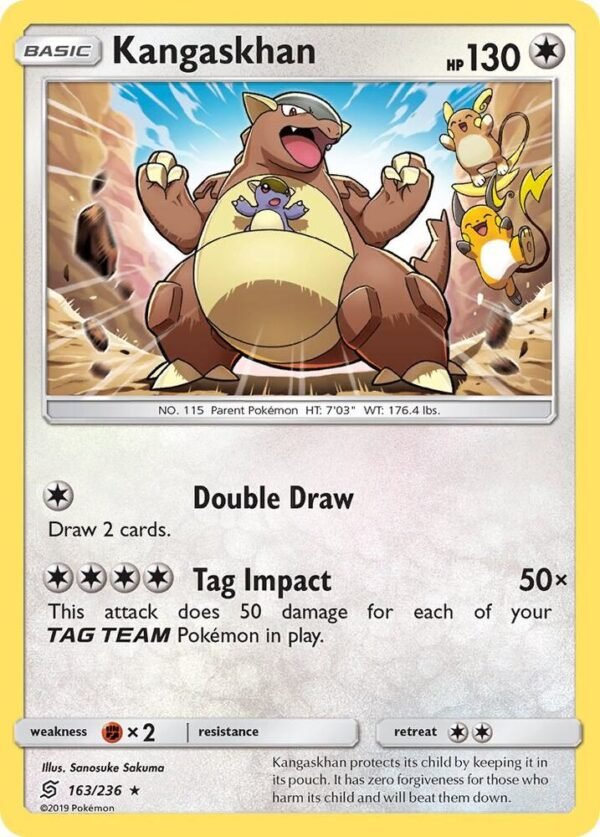 Kangaskhan 163/236 Holofoil SM – Unified Minds Kangaskhan 163/236 Holofoil SM – Unified Minds