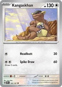 Kangaskhan | 165/197 | Reverse Holofoil | SV03: Obsidian Flames