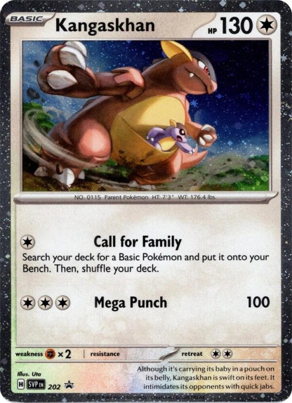 Kangaskhan 202 (Cosmos Holo) Holofoil SV: Scarlet & Violet Promo Cards Kangaskhan 202 (Cosmos Holo) Holofoil SV: Scarlet & Violet Promo Cards