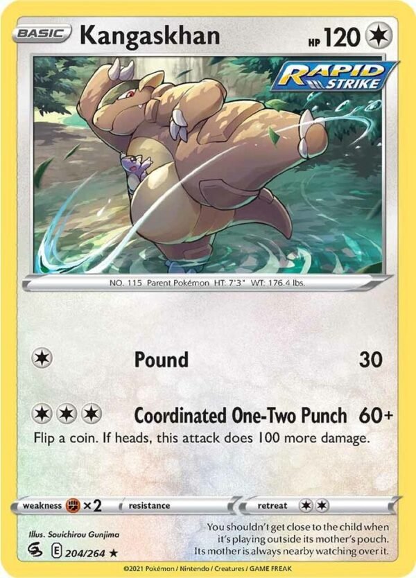 Kangaskhan 204/264 Normal SWSH08: Fusion Strike