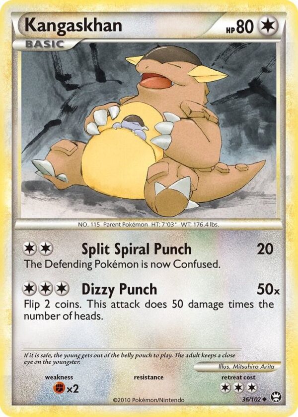 Kangaskhan 36/102 Reverse Holofoil Triumphant Kangaskhan 36/102 Reverse Holofoil Triumphant