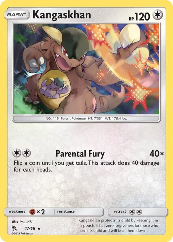 Kangaskhan 47/68 Normal Hidden Fates Kangaskhan 47/68 Normal Hidden Fates