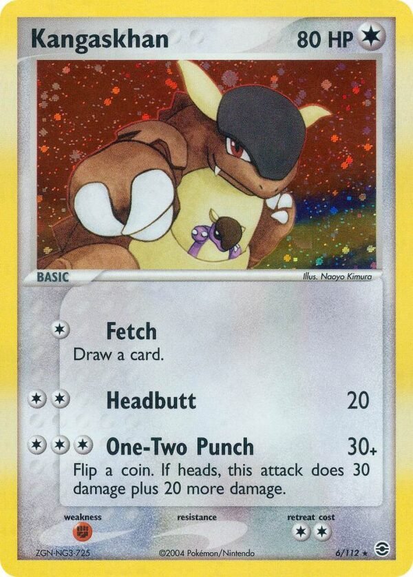 Kangaskhan 6/112 Reverse Holofoil FireRed & LeafGreen Kangaskhan 6/112 Reverse Holofoil FireRed & LeafGreen