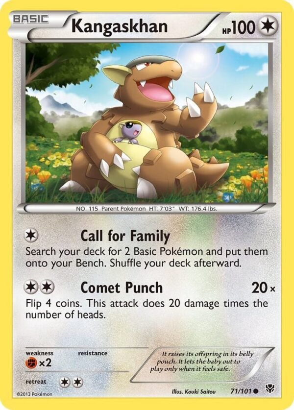 Kangaskhan 71/101 Normal Plasma Blast