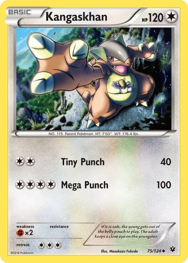 Kangaskhan 75/124 Reverse Holofoil XY – Fates Collide