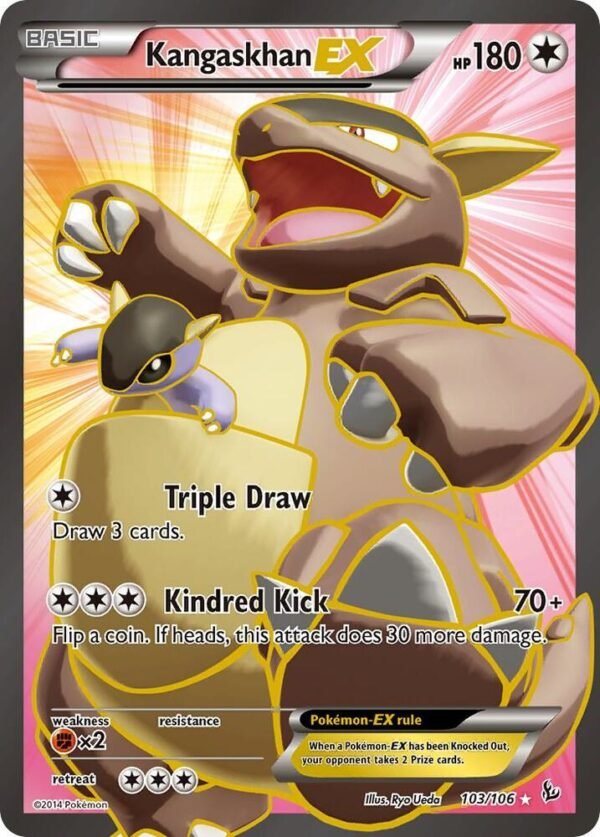 Kangaskhan EX (103 Full Art) 103/106 Holofoil XY – Flashfire Kangaskhan EX (103 Full Art) 103/106 Holofoil XY – Flashfire