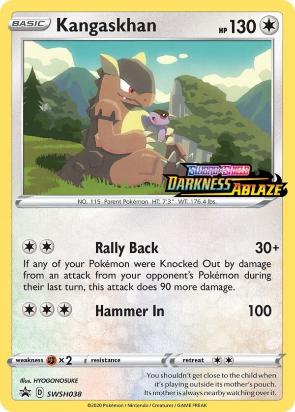 Kangaskhan SWSH038 (Prerelease) Holofoil SWSH: Sword & Shield Promo Cards