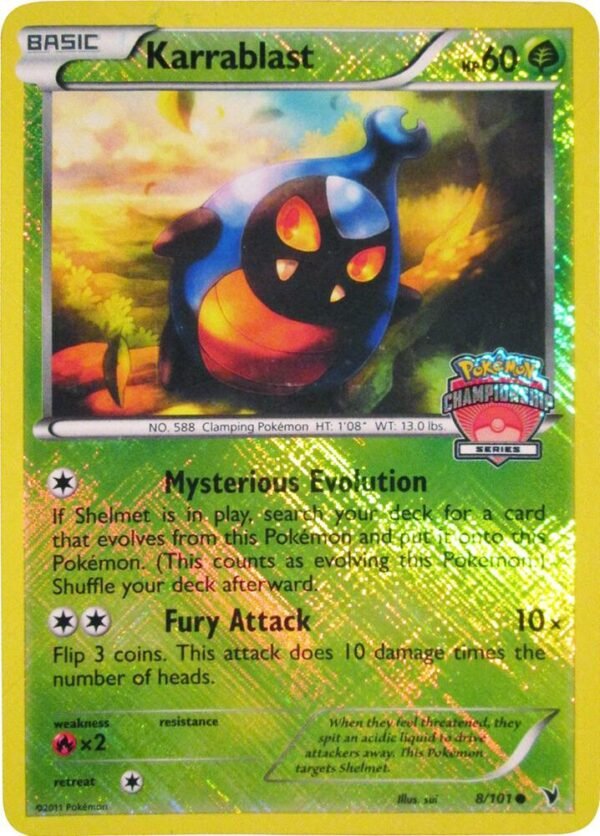 Karrablast 8/101 (Championship Series) 008/101 Reverse Holofoil League & Championship Cards