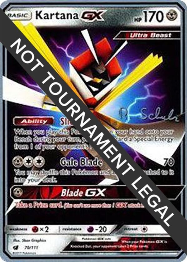 Kartana GX 2018 (Robin Schulz) 70/111 Normal World Championship Decks Kartana GX 2018 (Robin Schulz) 70/111 Normal World Championship Decks